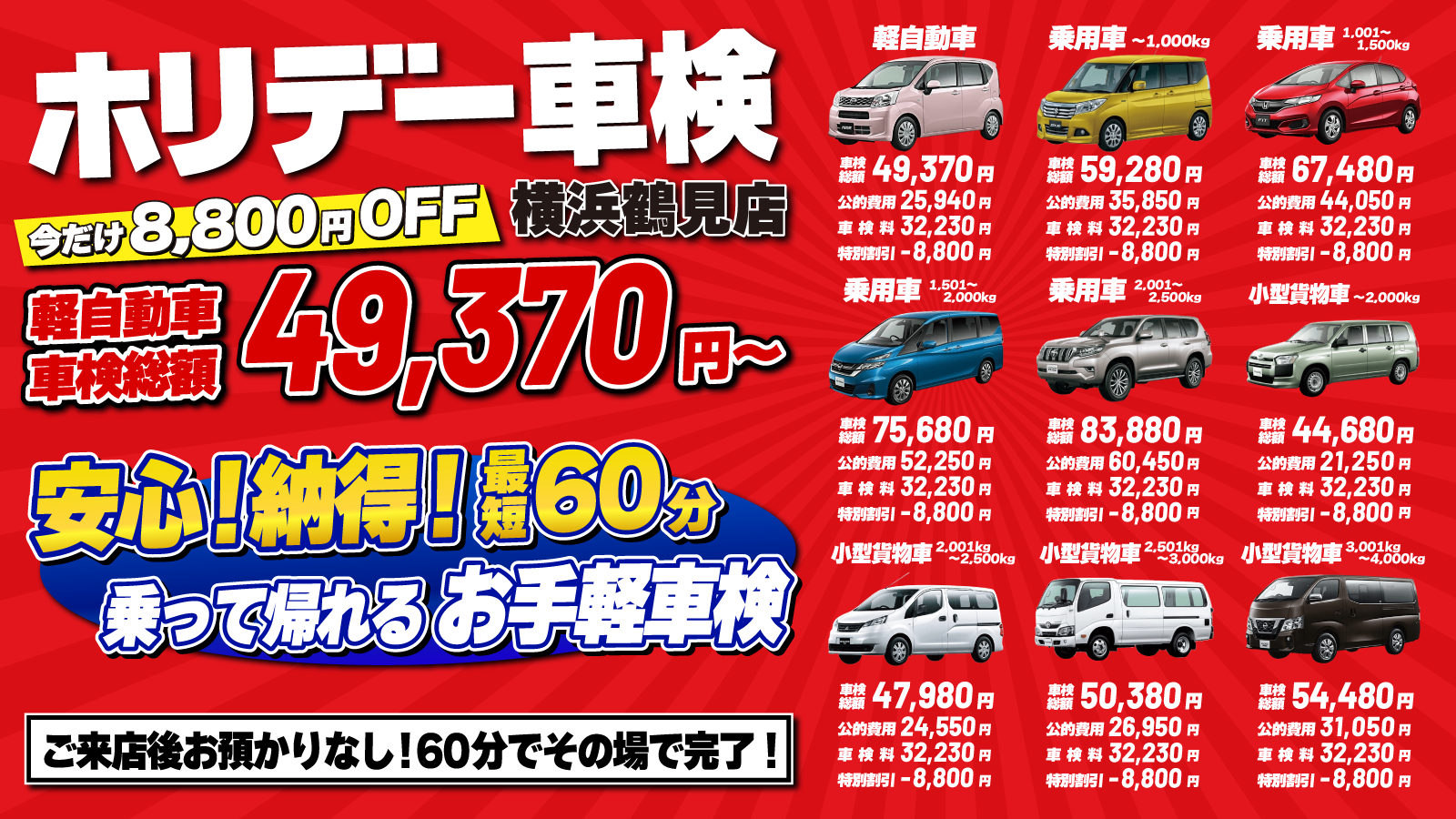 ホリデー車検 横浜鶴見