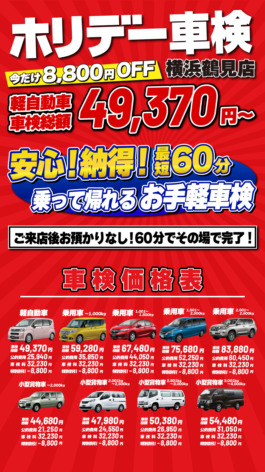 ホリデー車検 横浜鶴見